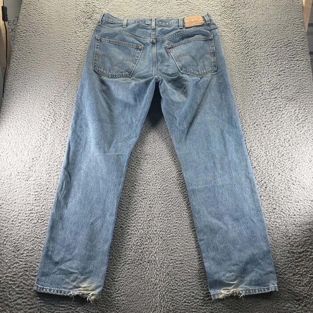 Vintage Levi's 505 Jeans Mens 38x32 Blue Cotton‎ Denim Straight Workwear Faded